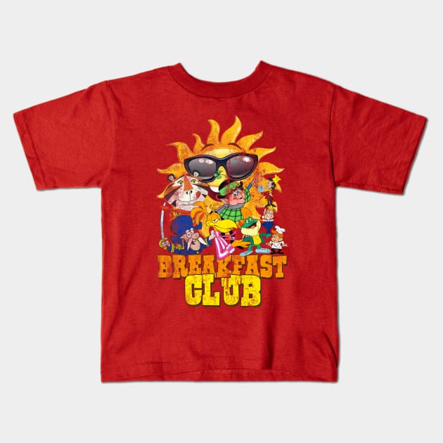 Breakfast Club - cereal mascots of yesteryear Kids T-Shirt by woodsman